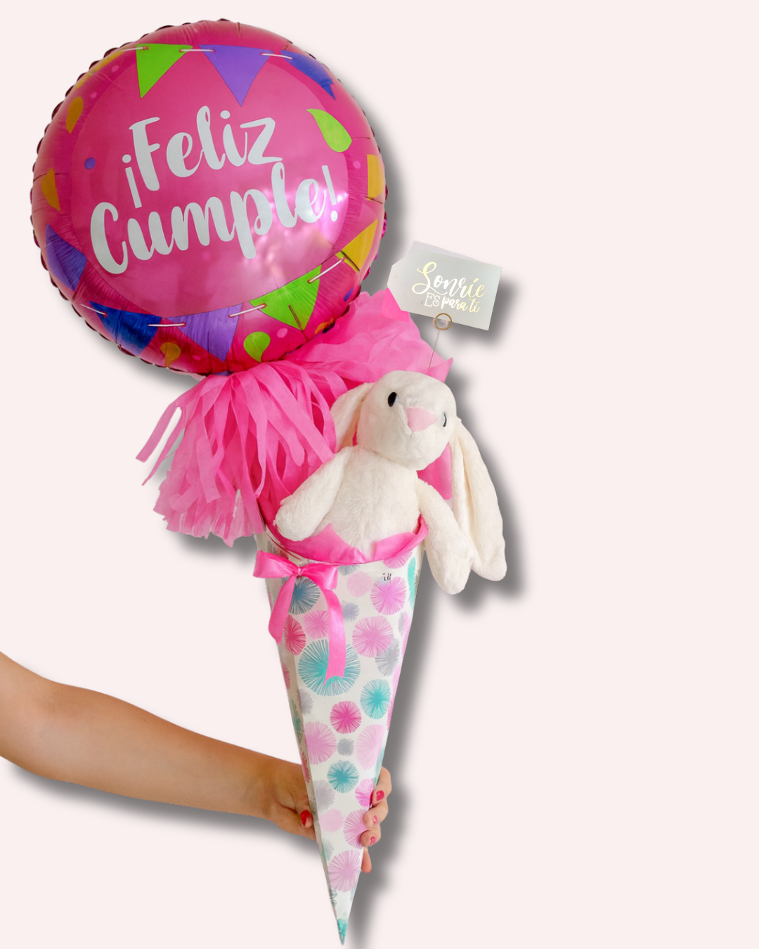 Arreglo conejito Feliz Cumple