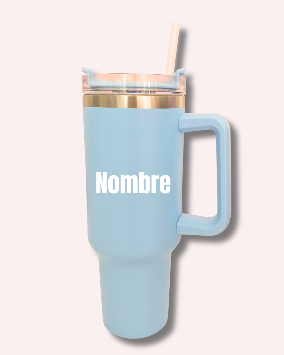 Termo personalizado azul claro