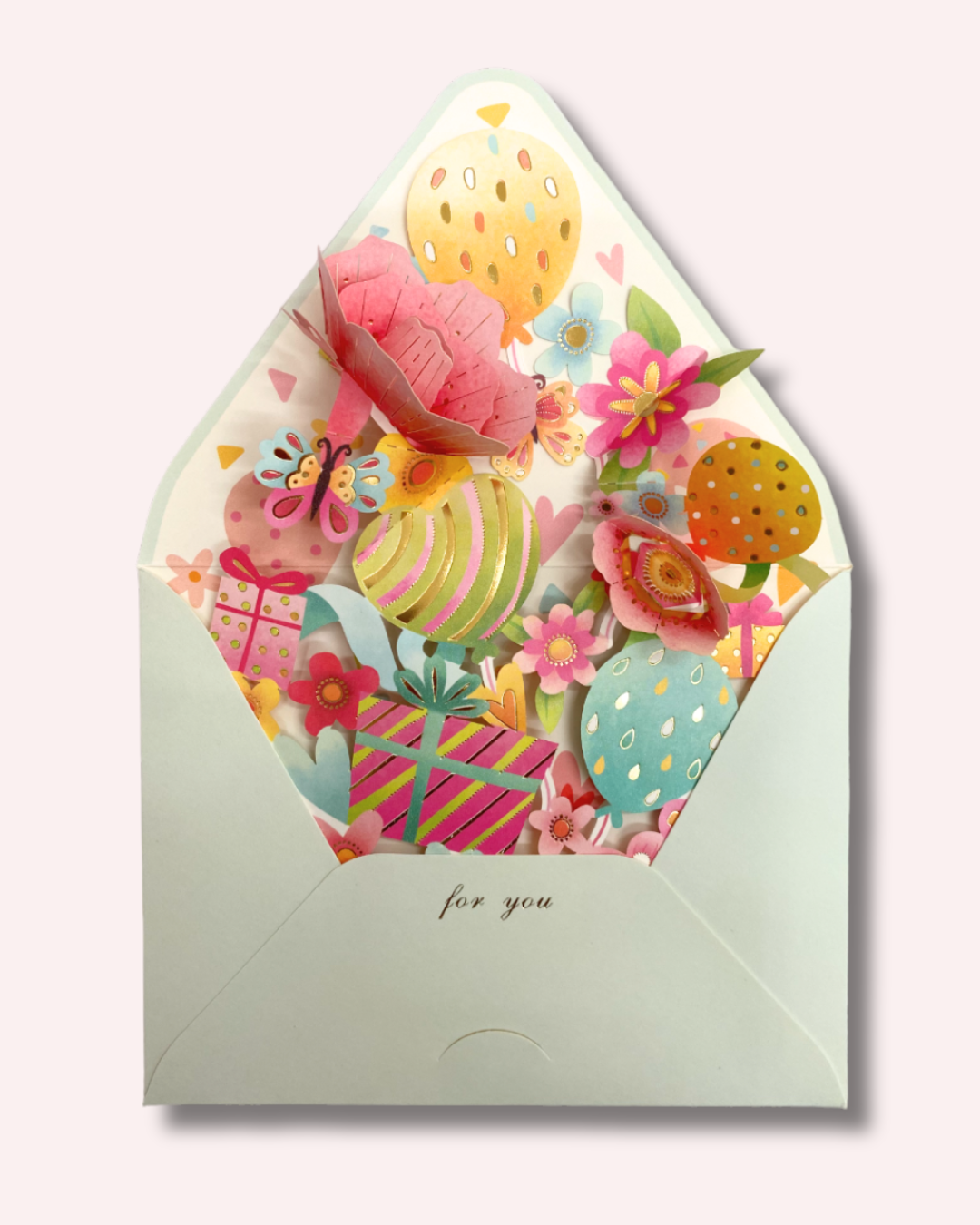 Tarjeta 3D flores
