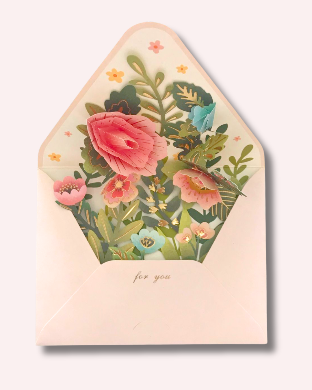Tarjeta 3D flores
