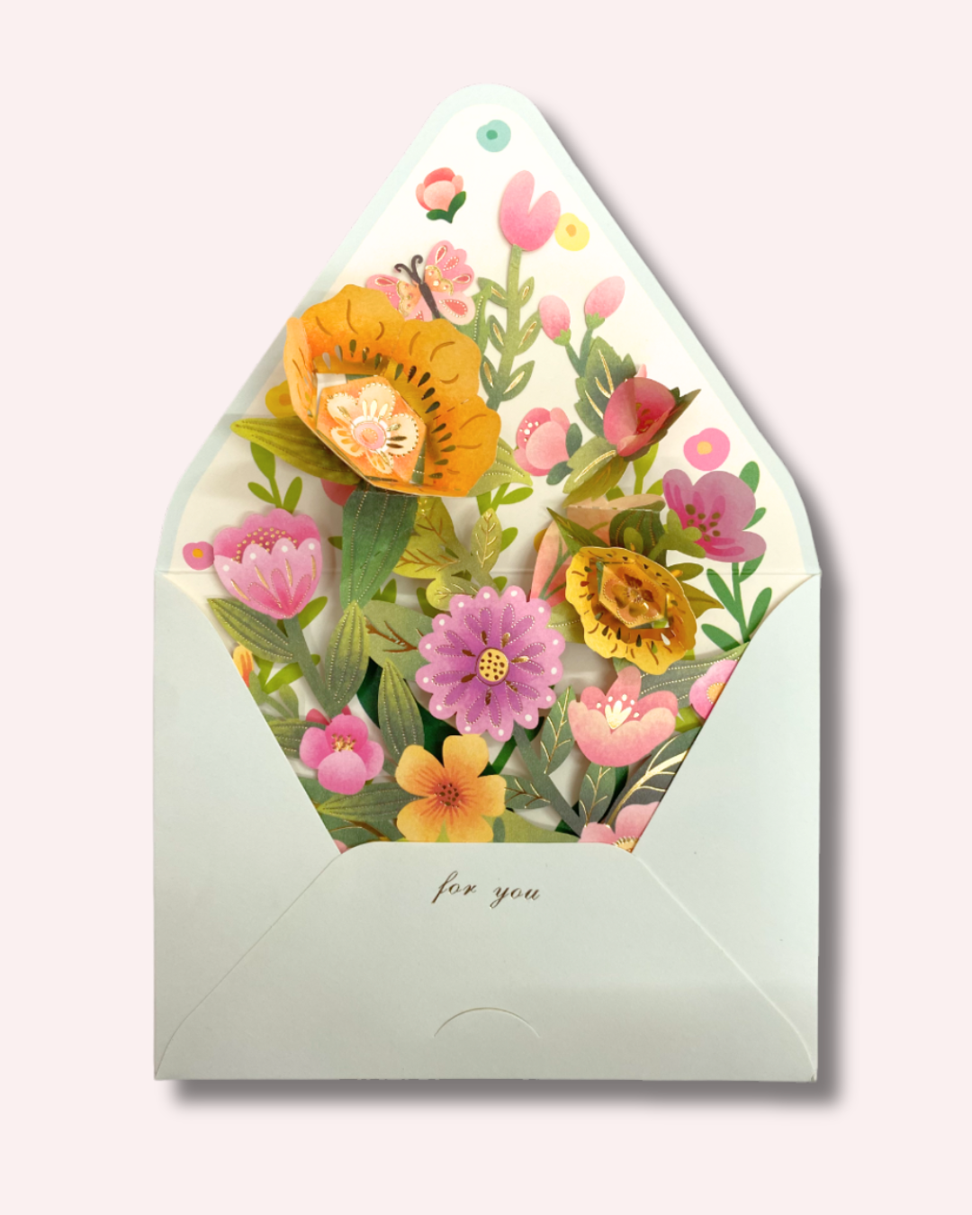 Tarjeta 3D flores
