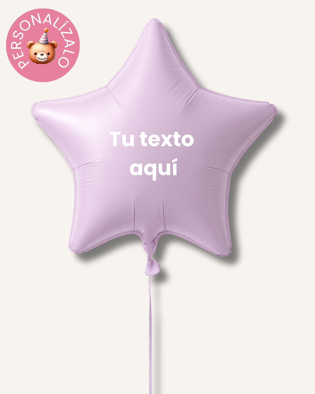 Globo estrella personalizado