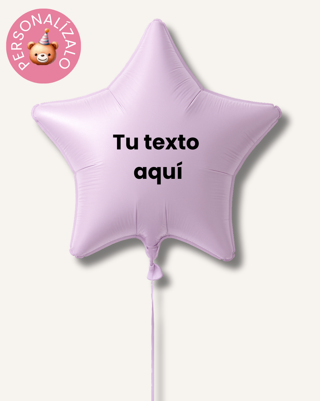 Globo estrella personalizado