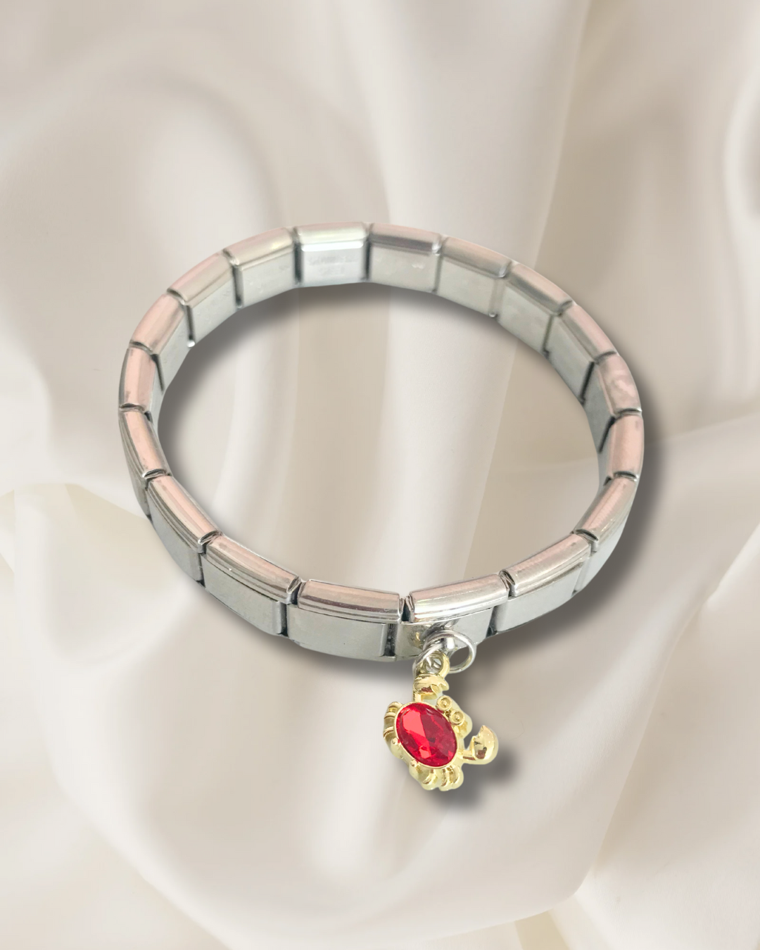 Pulsera italiana plateada