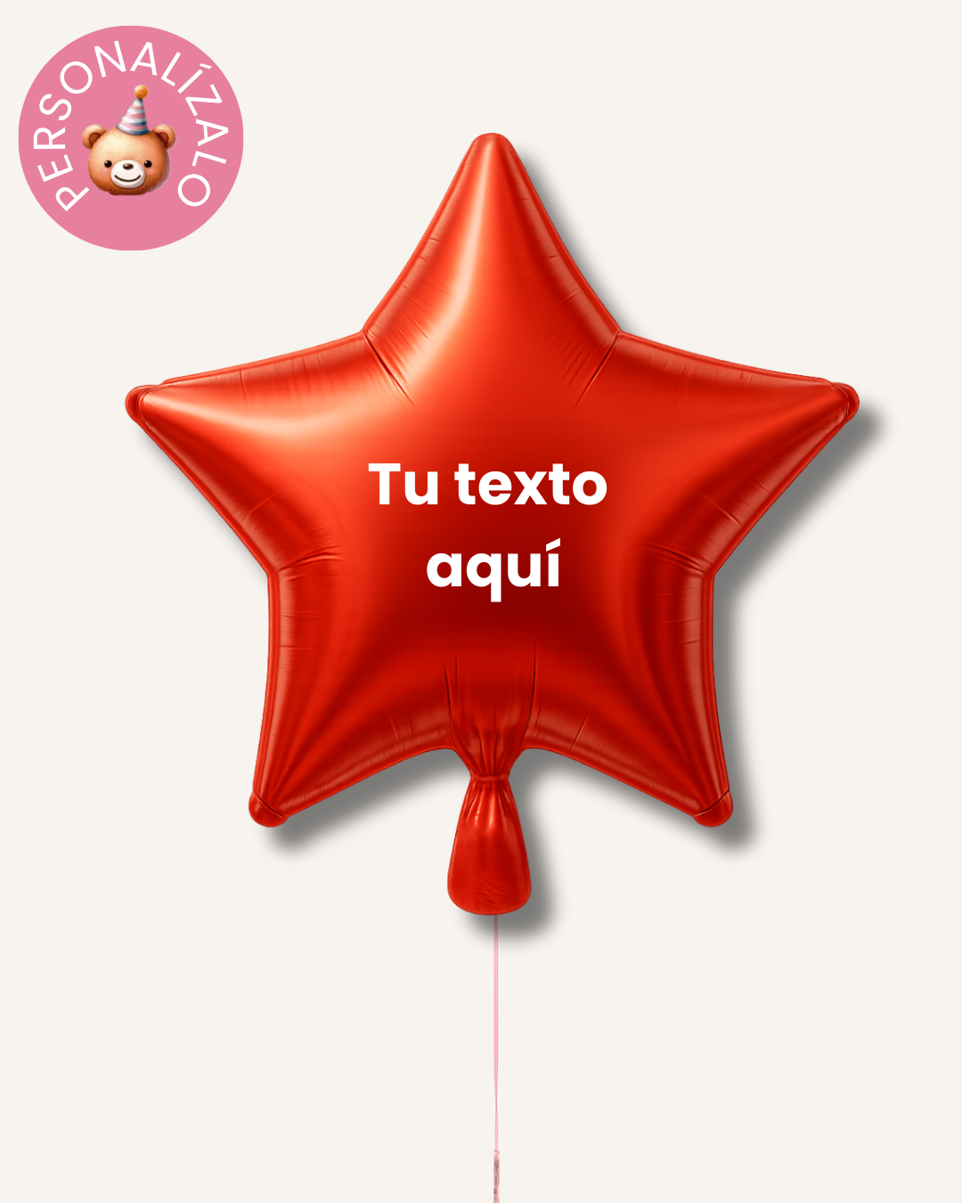 Globo estrella personalizado