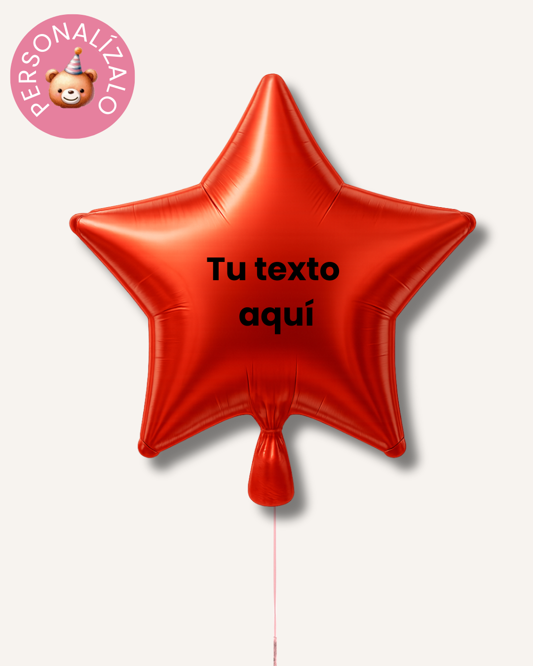 Globo estrella personalizado