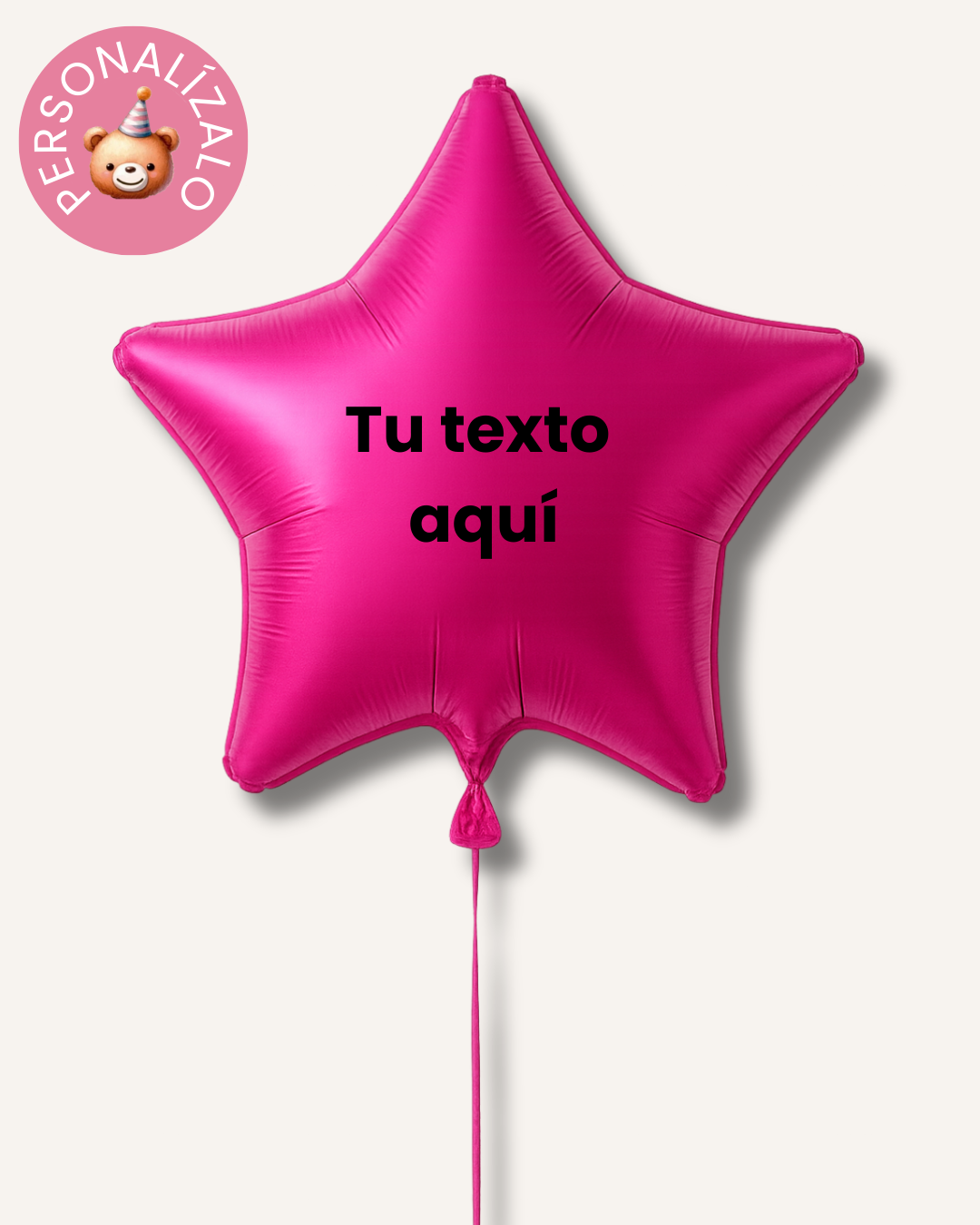 Globo estrella personalizado