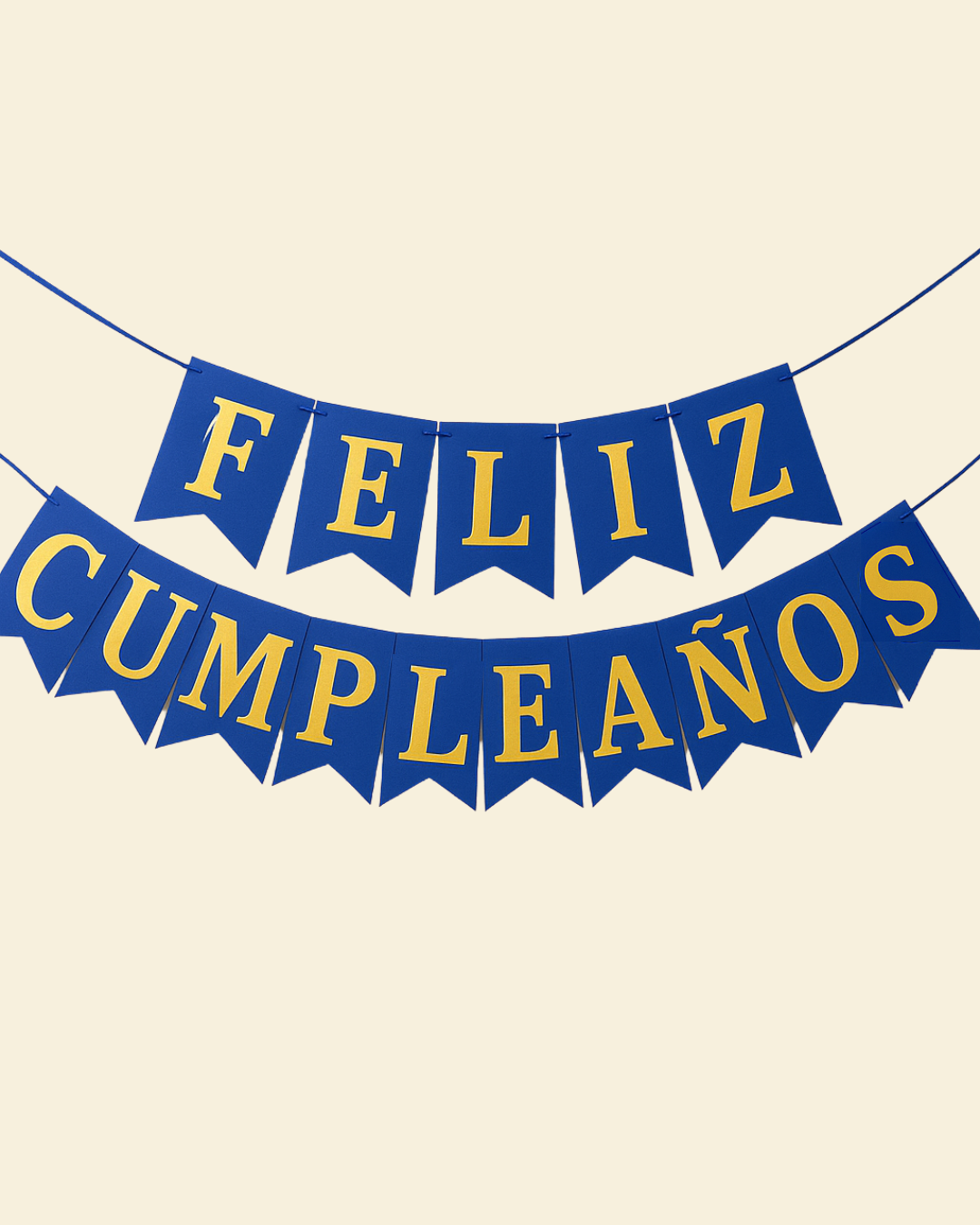 Letrero "Feliz cumpleaños"