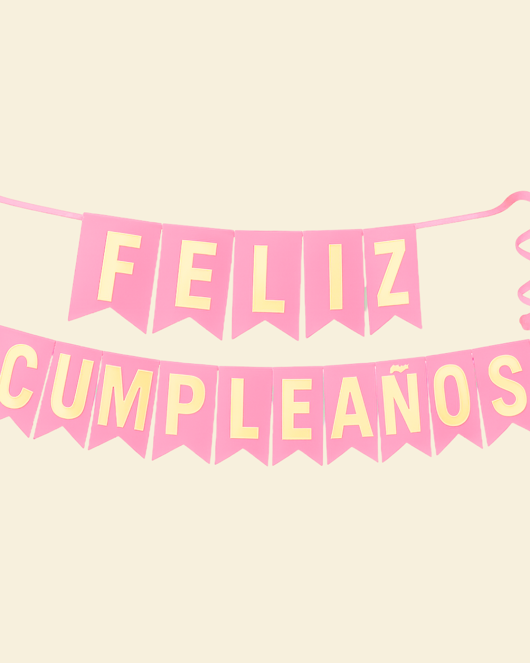 Letrero "Feliz cumpleaños"