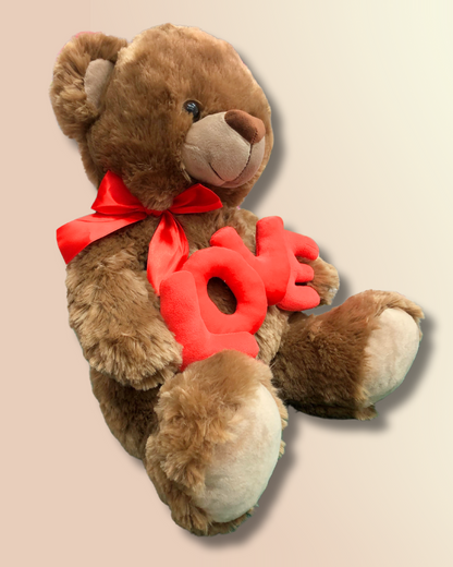 Peluche oso moño love