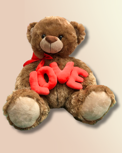 Peluche oso moño love