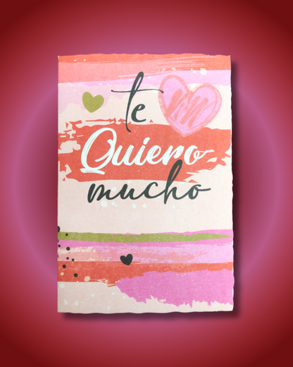 Tarjeta "Te quiero mucho"