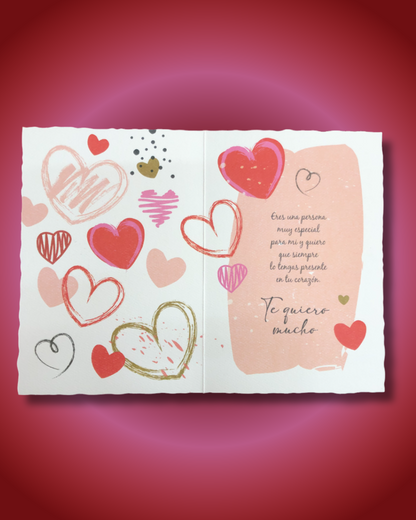 Tarjeta "Te quiero mucho"