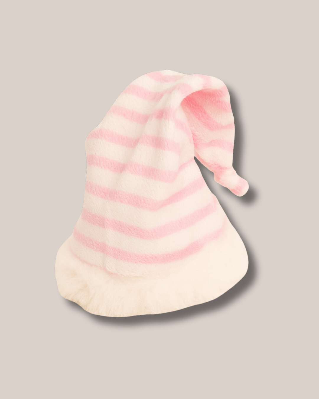 Gorro navideño rosa