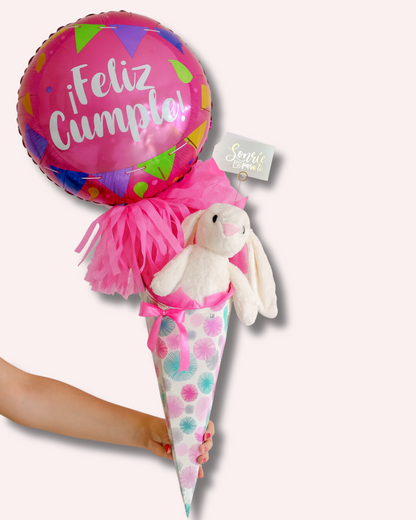 Arreglo conejito Feliz Cumple