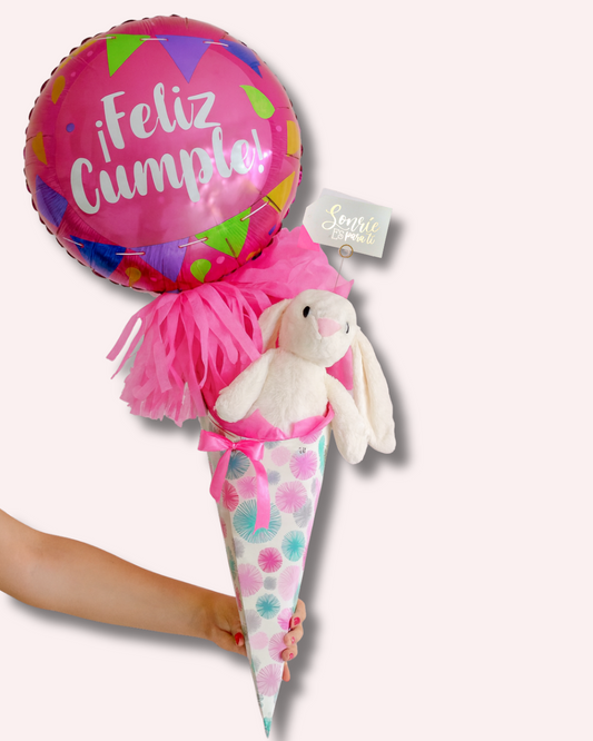Arreglo conejito Feliz Cumple