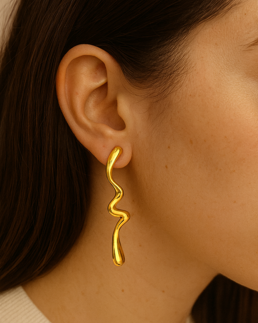 Aretes Río de oro