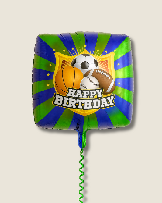 Globo "Happy birthday" deportivo