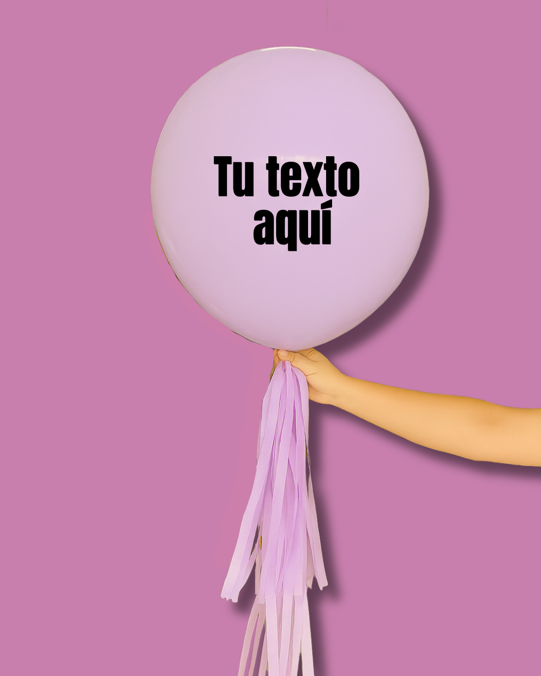 Globo burbuja lila
