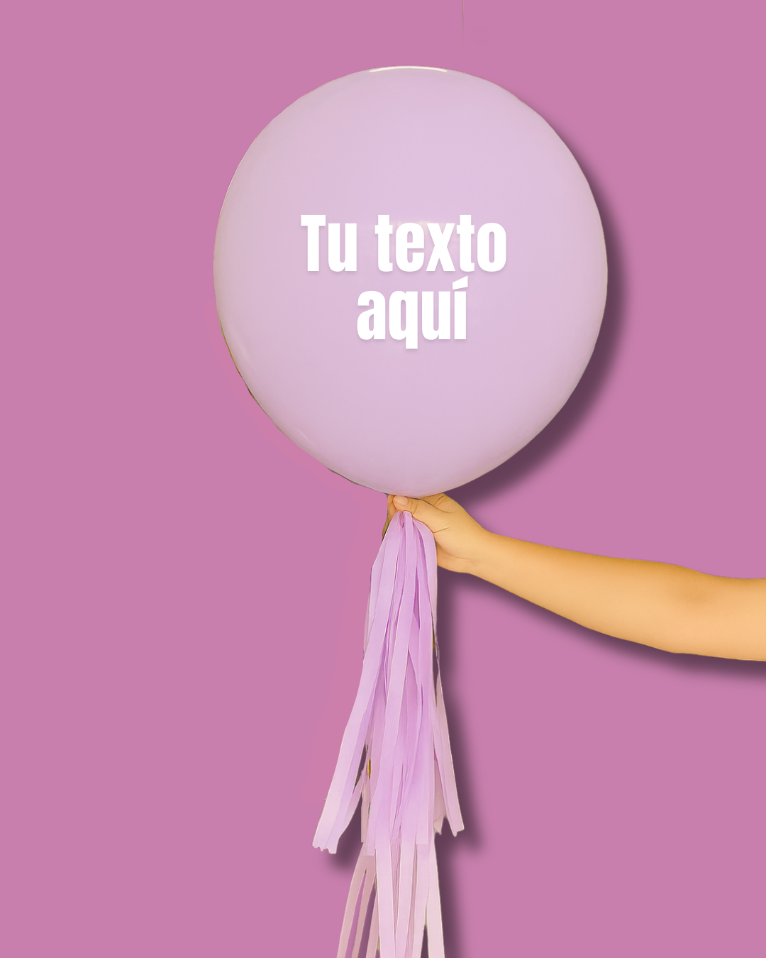 Globo burbuja lila