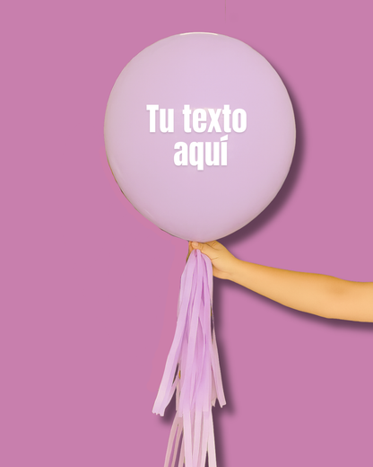 Globo burbuja lila