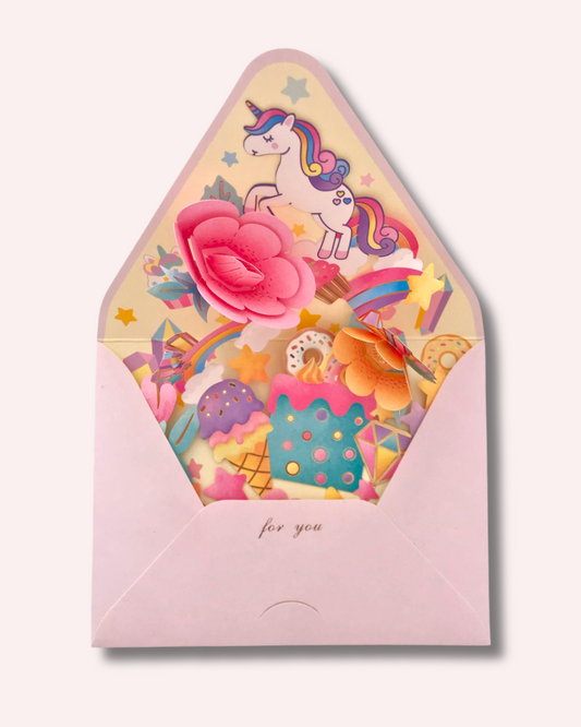 Tarjeta 3D flores