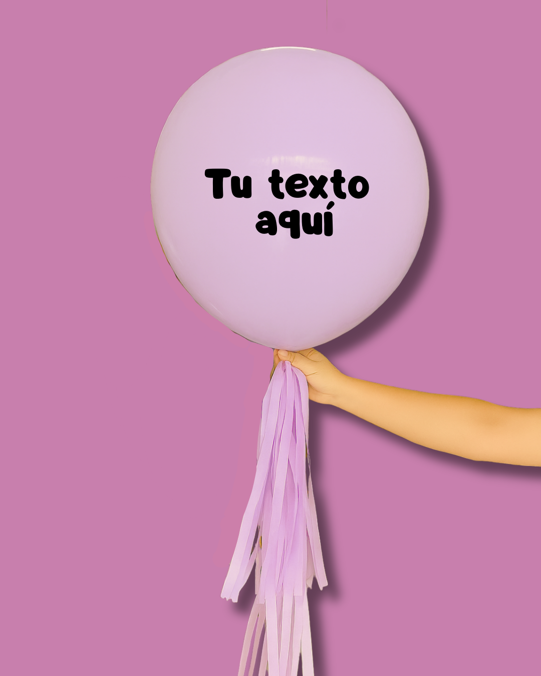 Globo burbuja lila