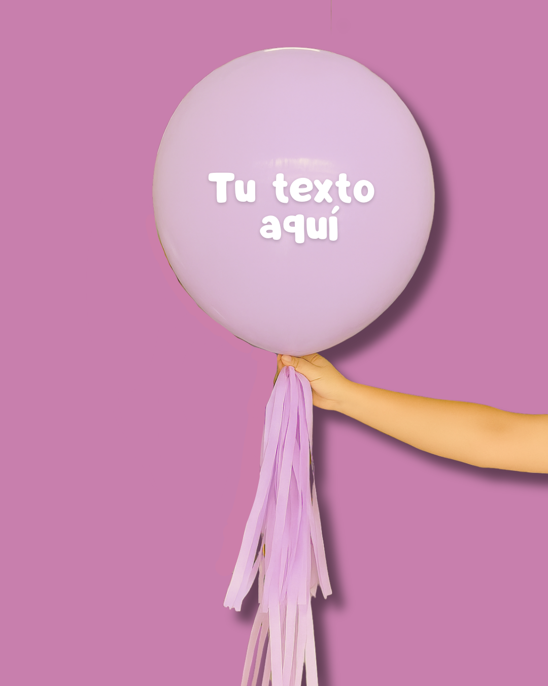 Globo burbuja lila