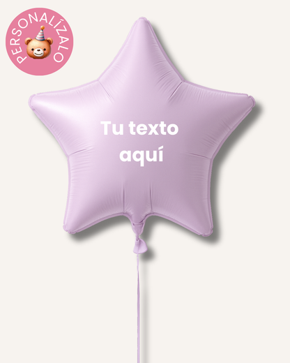 Globo estrella personalizado