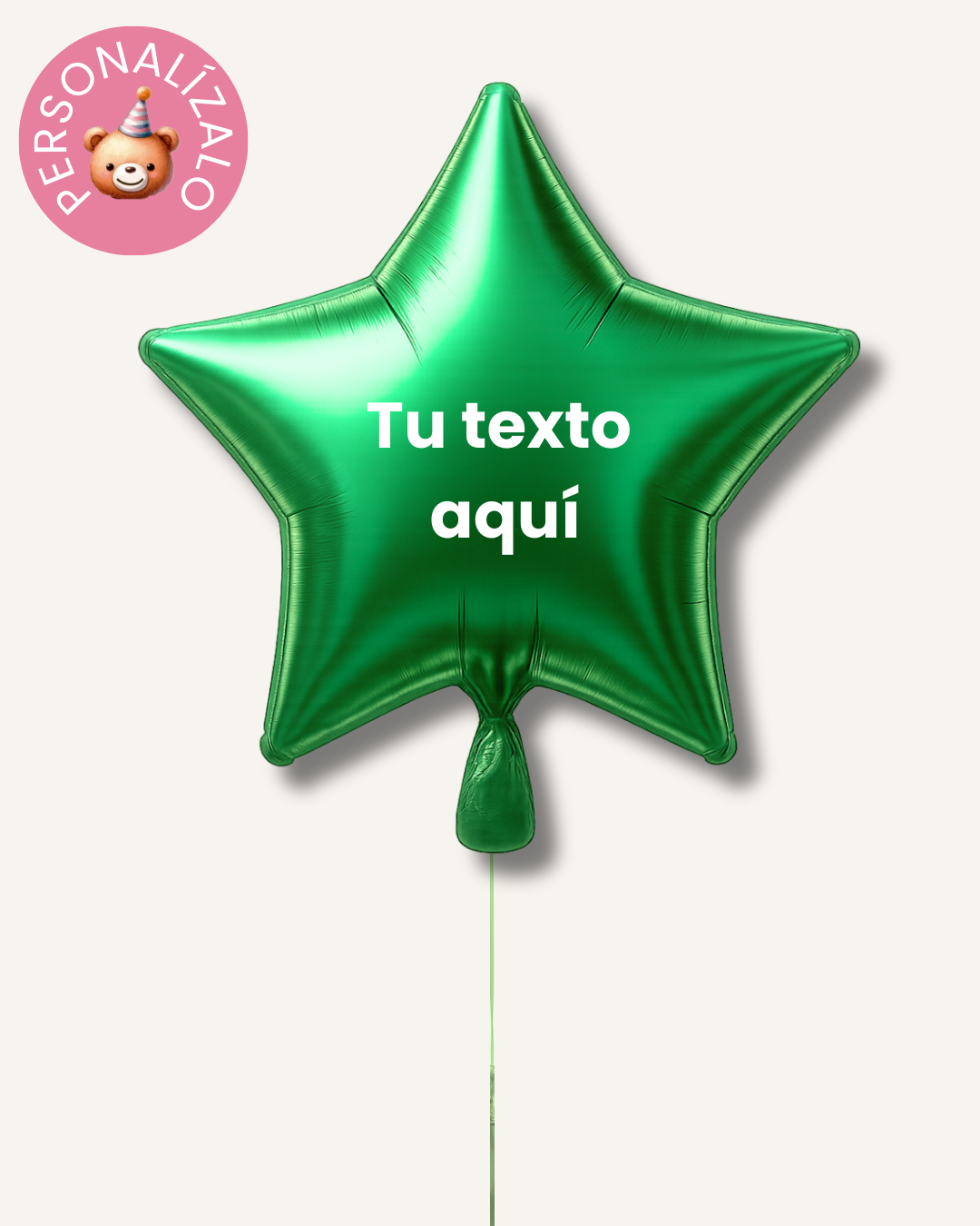 Globo estrella personalizado