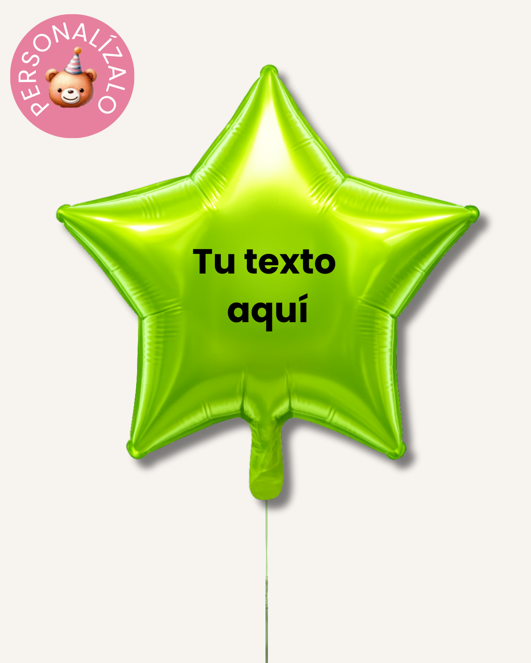 Globo estrella personalizado