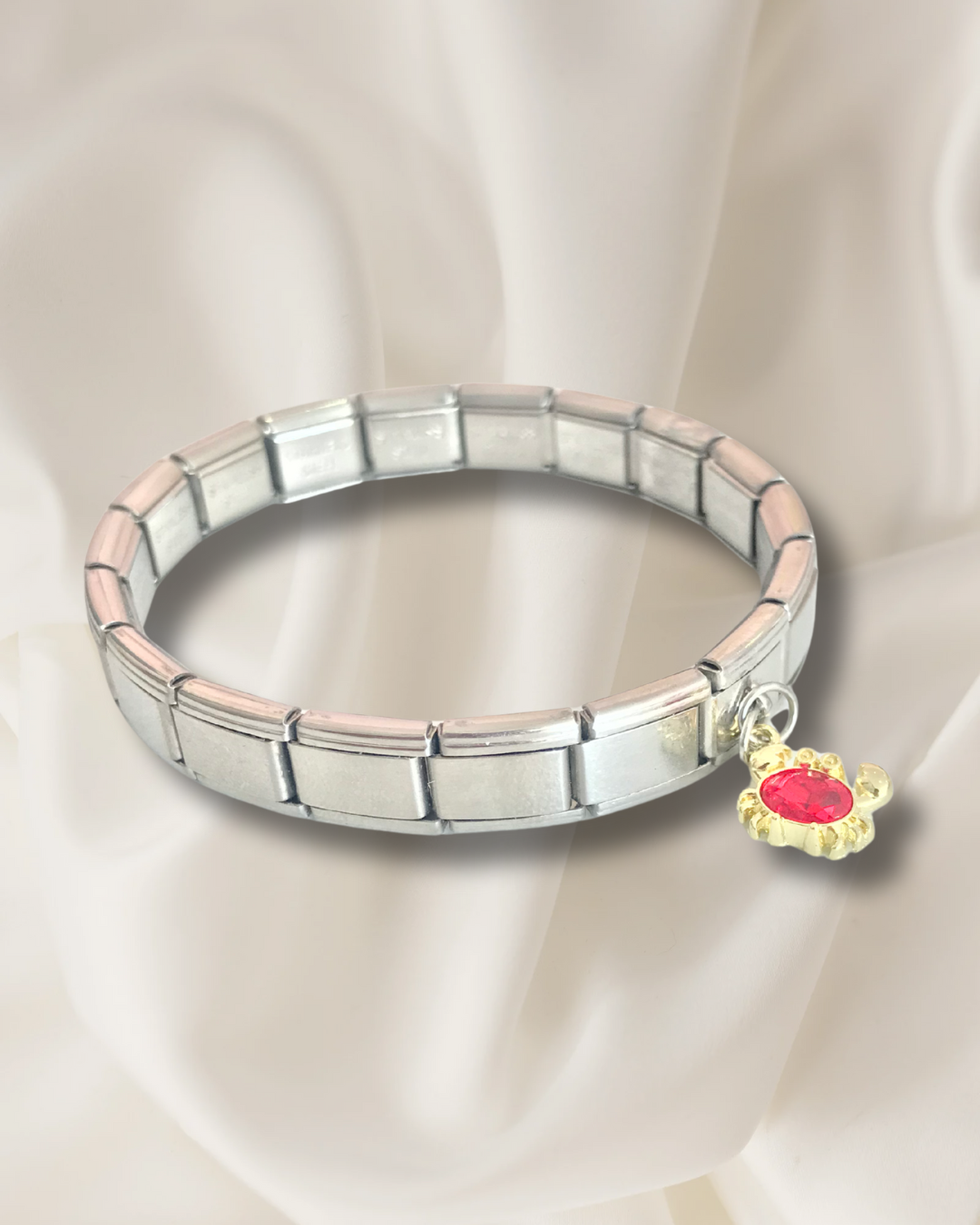 Pulsera italiana plateada