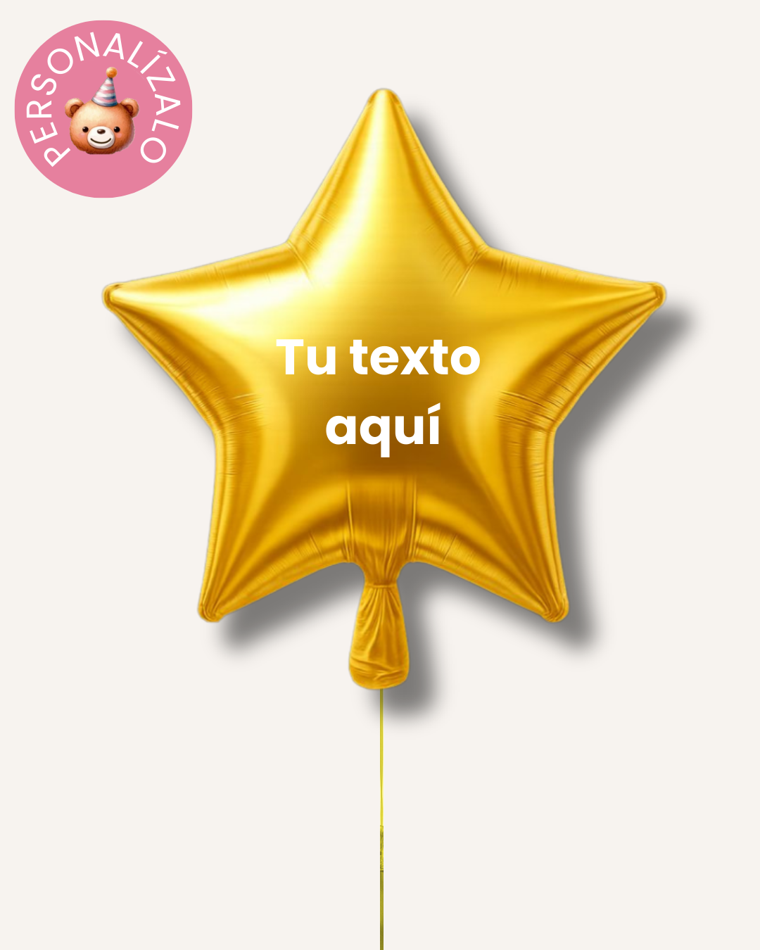 Globo estrella personalizado