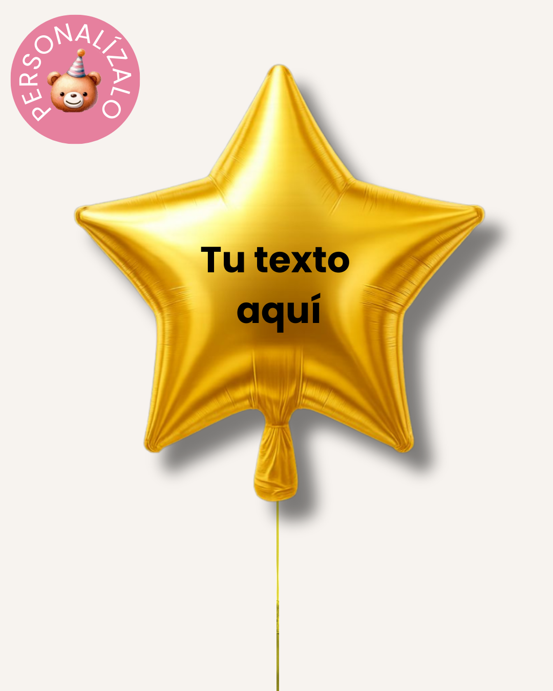 Globo estrella personalizado