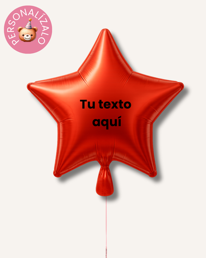 Globo estrella personalizado