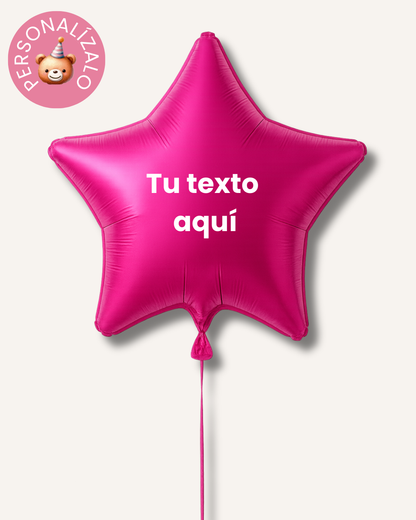 Globo estrella personalizado