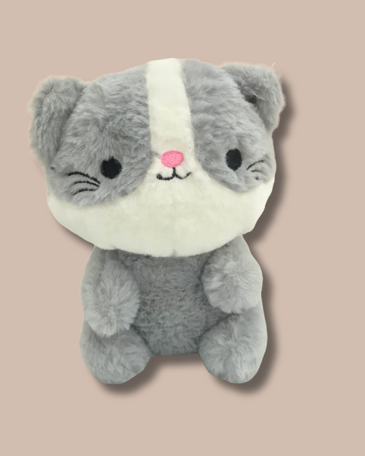 Peluche gatito gris