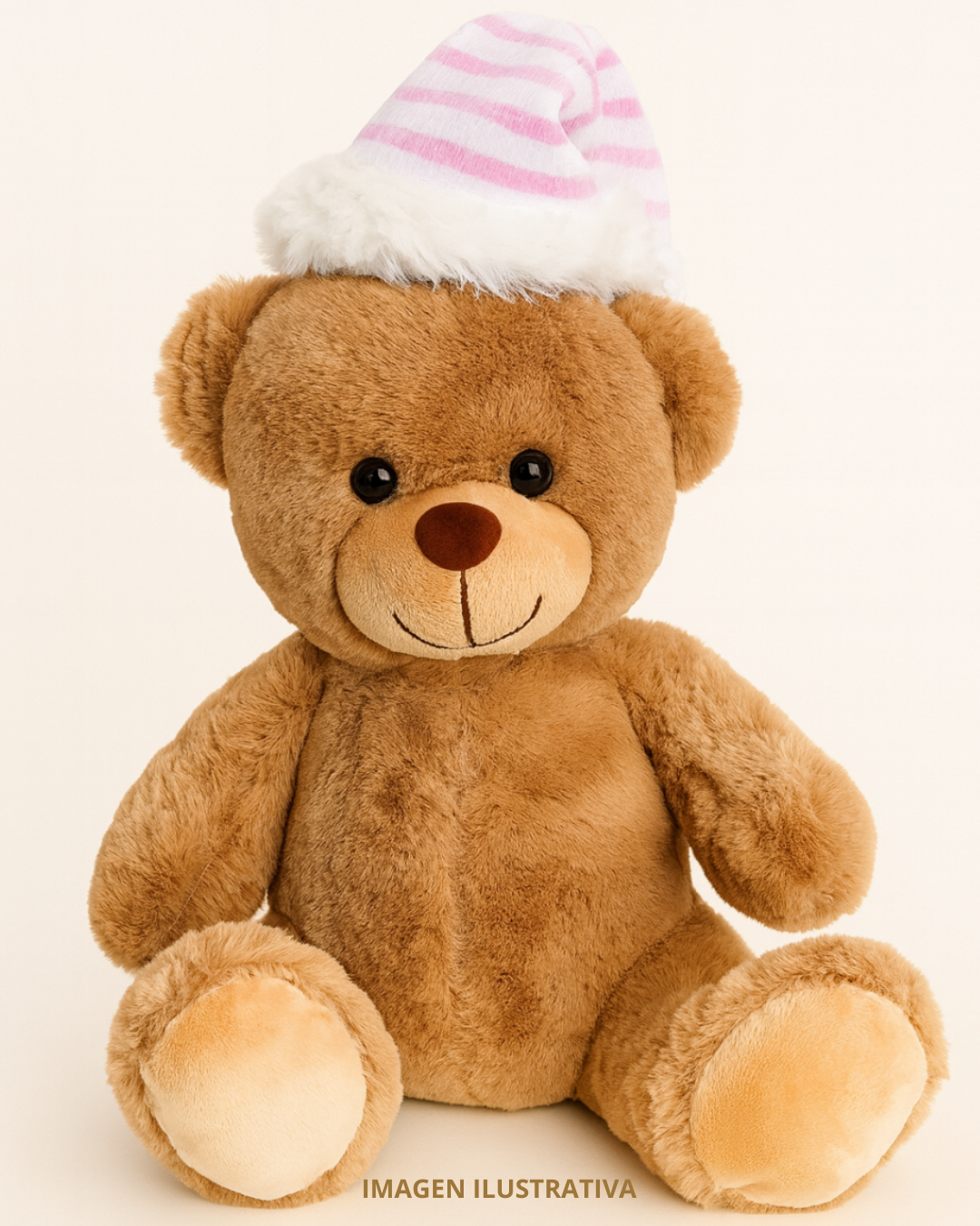 Gorro navideño rosa